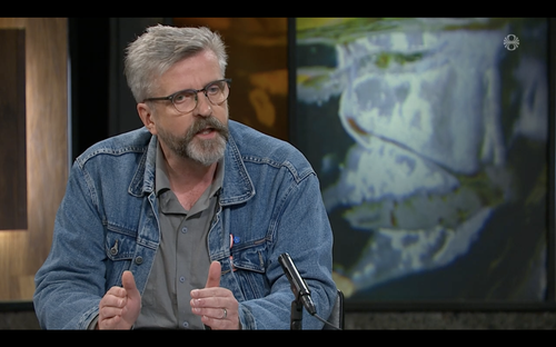 Gunnar Smári Egilsson, frambjóðandi Sósíalistaflokksins í Reykjavíkurkjördæmi norður. Skjáskot/RÚV