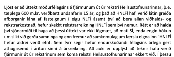 Úr bréfi eftirlitsdeildar Sjúkratrygginga Íslands dagsettu 13. desember 2021.