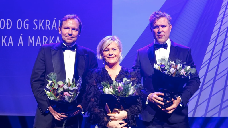 Frá verðlaunaafhendingu Innherja og 1881. Mynd: Íslandsbanki