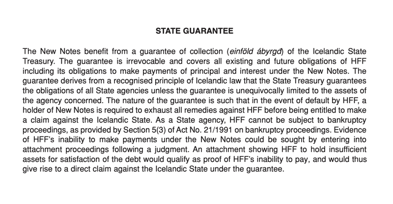 Úr útgáfulýsingu eins skuldabréfaflokkanna.