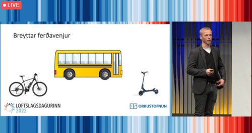 Sigurður Ingi Friðleifsson sagði breyttar ferðavenjur hluta af lausninni.