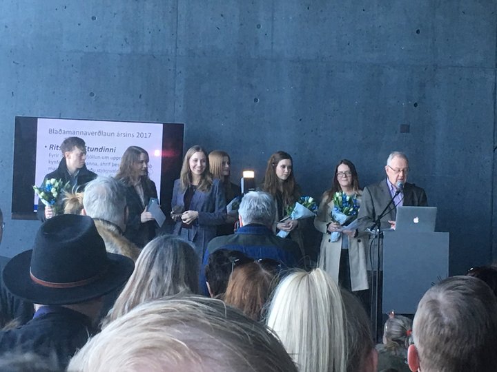 Sigurvegarar blaðamannaverðlaunanna.