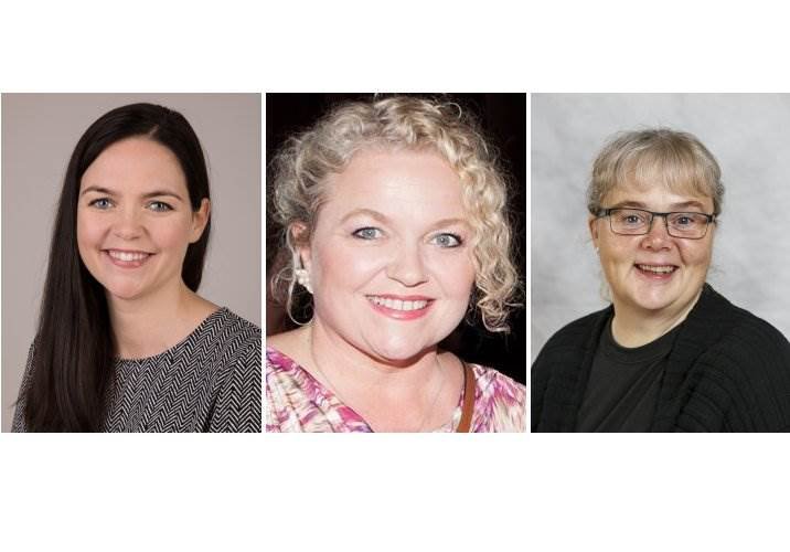 Erna Kristín Blöndal, Gunnhildur Gunnarsdóttir og Bjarnheiður Gautadóttir