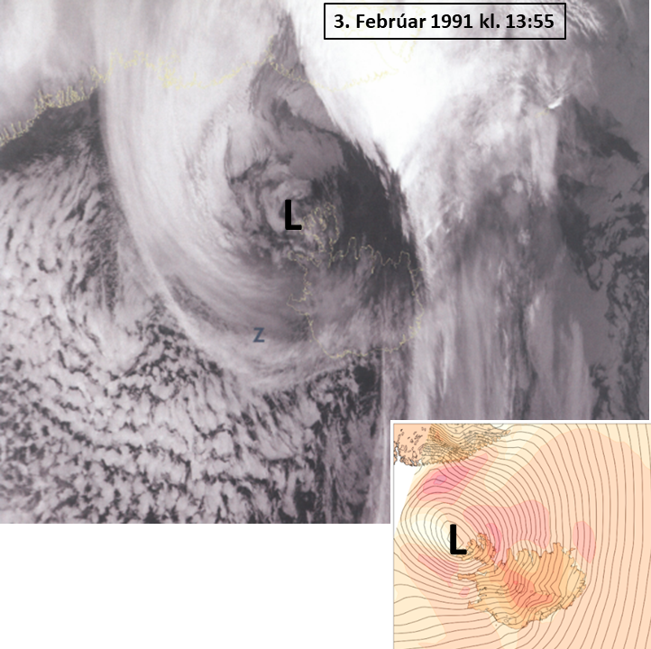 Aðsend Illviðri 1991