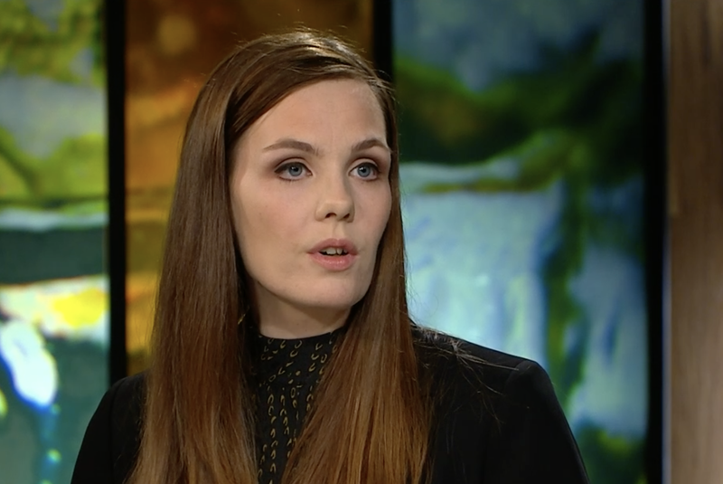 Sonja Ýr Þor­bergs­dótt­ir, for­maður BSRB.  Mynd: RÚV/skjáskot