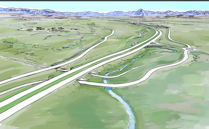Möguleg útfærsla fyrir vegamót við Heiðmerkurveg. Mynd: Vegagerðin/Sigurður Valur