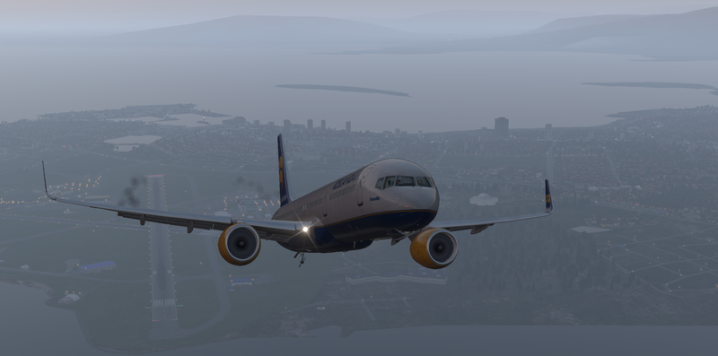 Svandís í brottflugi frá Reykjavík.