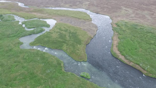 Ármót Svartár og Suðurár. Ljósmynd úr matsskýrslu.