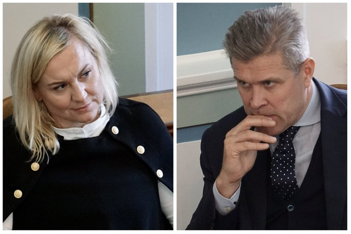 Þorbjörg Sigríður Gunnlaugsdóttir, þingmaður Viðreisnar, og Bjarni Benediktsson, fjármála- og efnahagsráðherra og formaður Sjálfstæðisflokksins.