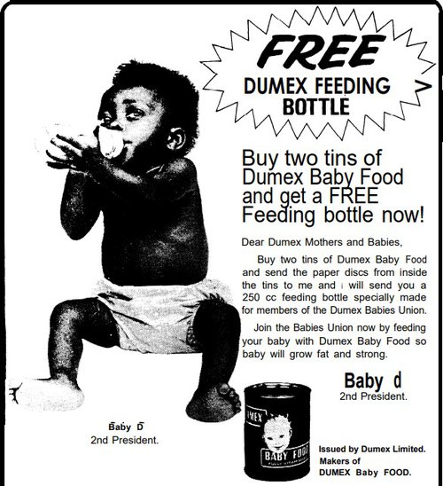 Tveir fyrir einn! Auglýsing í afrísku tímariti árið 1972.