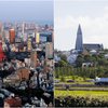 Höfuðborgir landanna tveggja, Tokyo og Reykjavík.