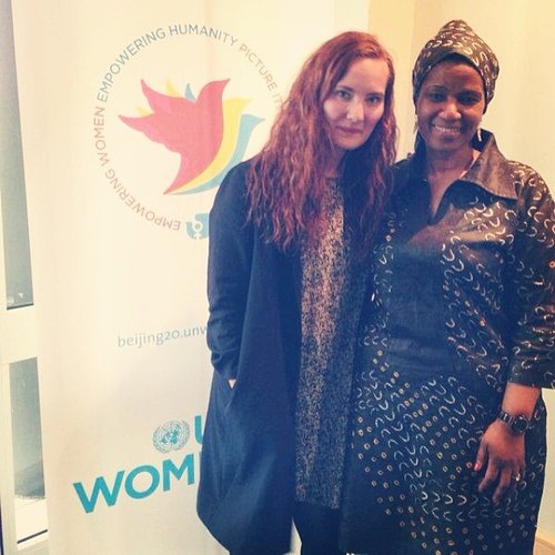 Guðrún með Phumzile Mlambo-Ngcuka, framkvæmdastýru UN Women