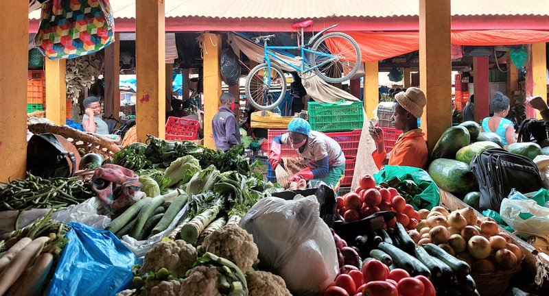 Á markaði í Kampala. Mynd: Sunna Ósk Logadóttir