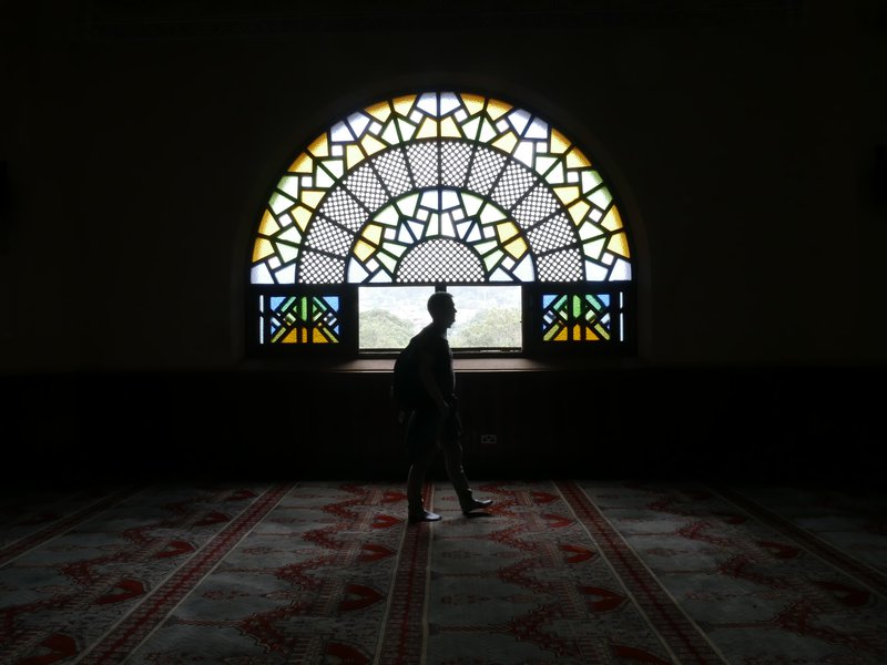 Innan úr mosku Gaddafís. Mynd: Sunna Ósk Logadóttir