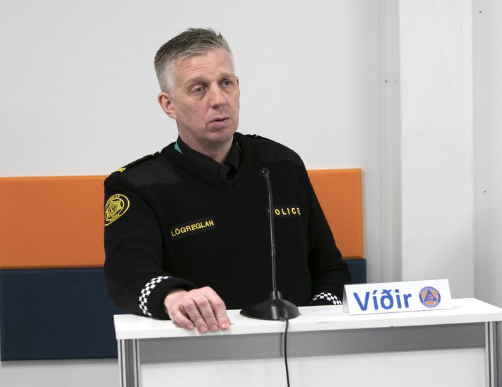 Víðir Reynisson, yfirlögregluþjónn hjá almannavarnadeild ríkislögreglustjóra.