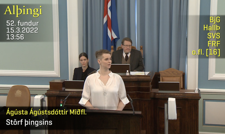 Ágústa Ágústsdóttir varaþingmaður Miðflokksins.