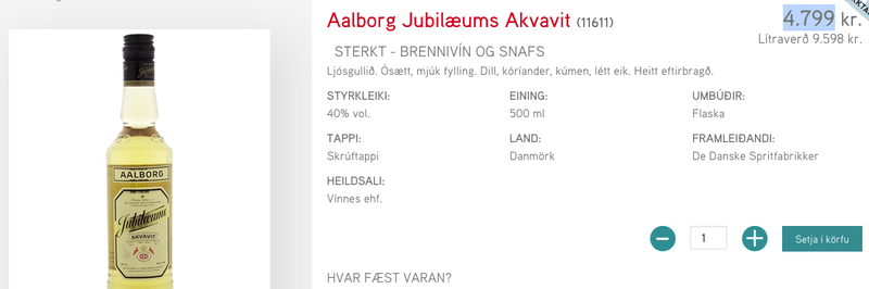 Mynd: Af heimasíðu ÁTVR.