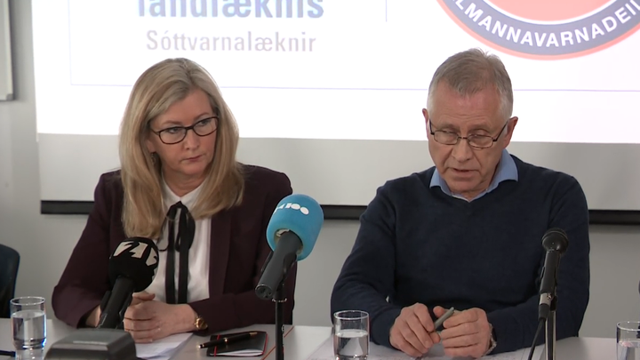 Alma Möller landlæknir og Þórólfur Guðnason sóttvarnalæknir.