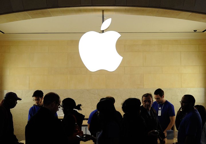 Verslun Apple í New York.