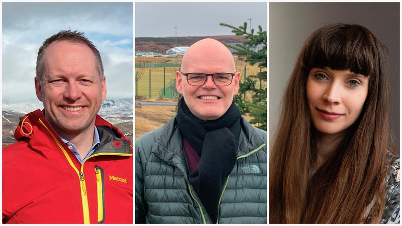 Guðmundur Ingi, Ólafur Þór og Una.