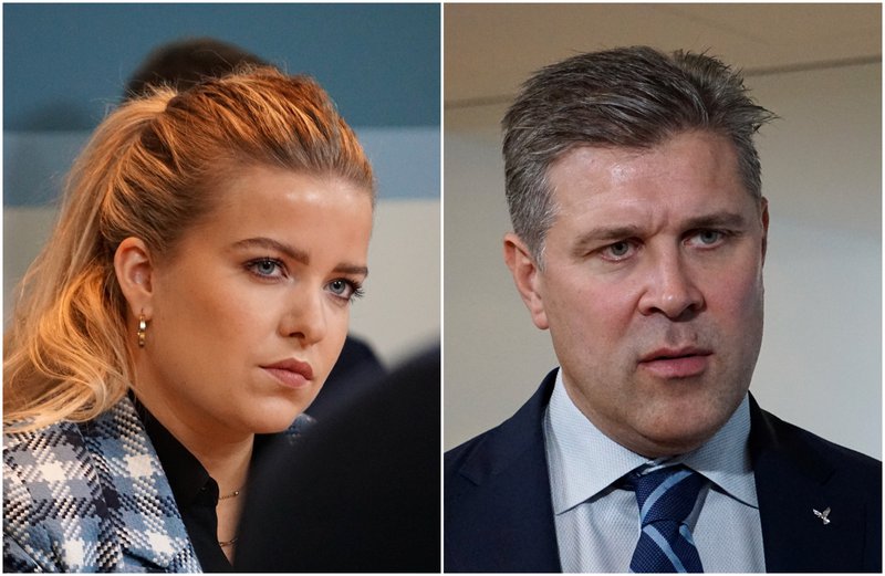 Áslaug Arna Sigurbjörnsdóttir og Bjarni Benediktsson.