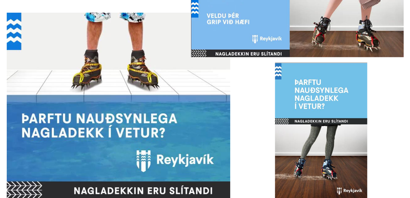 Borgin hefur verið með auglýsingaherferð í gangi síðustu vikur, til þess að hvetja til minni nagladekkjanotkunar.