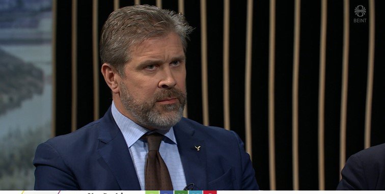 Bjarni Benediktsson, formaður Sjálfstæðisflokksins. Skjáskot: RÚV