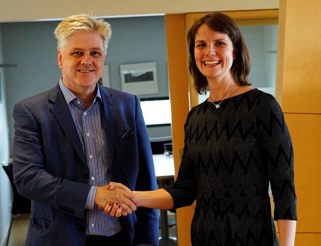 Benedikt Jóhannesson, formaður Viðreisnar, og Birna Þórarinsdóttir, nýráðinn framkvæmdastjóri flokksins.