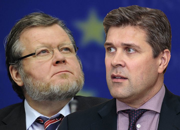 Össur Skarphéðinsson og Bjarni Benediktsson.