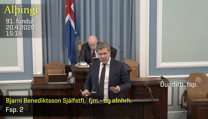 Bjarni Benediktsson, fjármála- og efnahagsmálaráðherra.