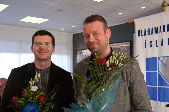 Arnar Þór Ingólfsson, blaðamaður Kjarnans, og Þórður Snær Júlíusson, ritstjóri Kjarnans.