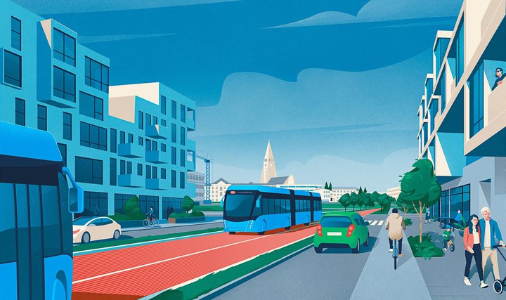 Mikill munur virðist á afstöðu fólks til hugmynda um Borgarlínu eftir því hversu margir bílar eru í heimilishaldinu, samkvæmt þessari nýju könnun.