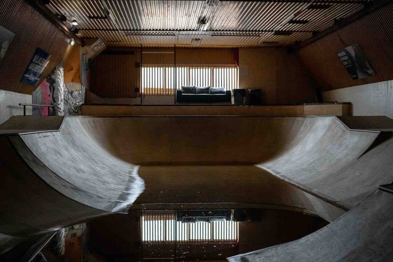 Það flæddi sjór inn í aðstöðuna fyrr á þessu ári sem olli miklum skemmdum. Mynd: Aðsend