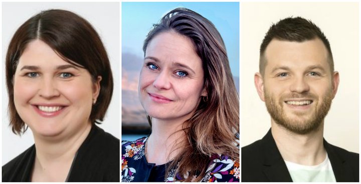 Líf, Elín og Þorsteinn leiða lista VG í Reykjavík.