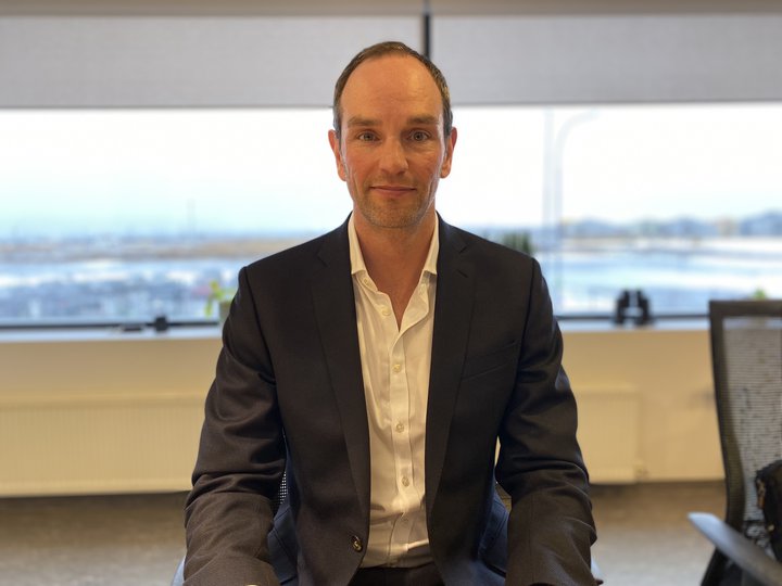 Dominic Ward, forstjóri Verne Global, sem rekur gagnaver í Reykjanesbæ.