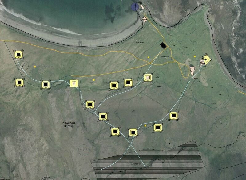 Mynd sem sýnir staðsetningu frístundalóðanna. Mynd: Úr skipulagstillögu