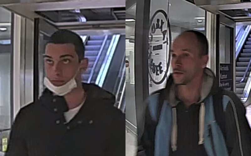 Mennirnir tveir sem voru handsamaðir í morgun.