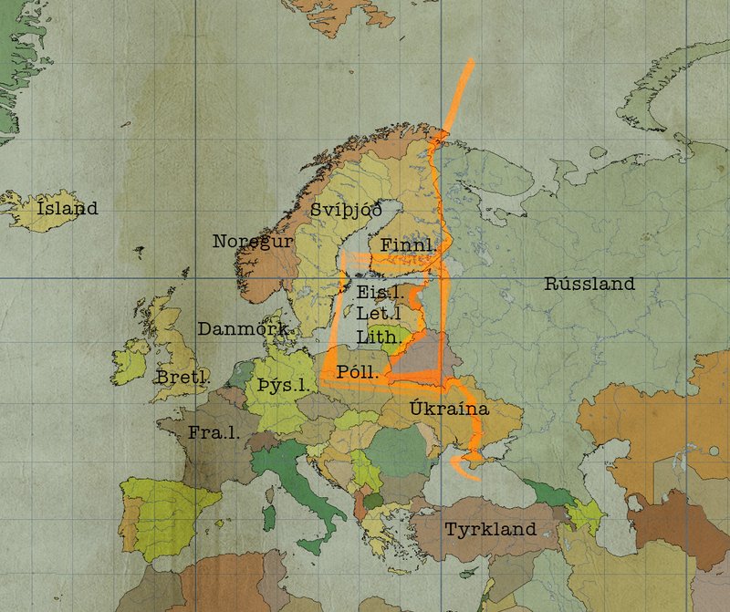Eistrasaltslöndin sem urðu sjálfstæð eftir fall Sovétríkjanna eru skíthrædd um að Rússar vilji aukin áhrif á þeirra landsvæði.