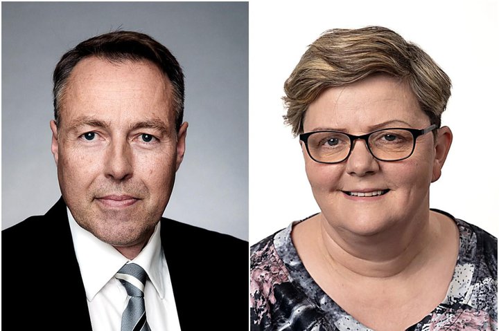 Erna Bjarnadóttir er varaþingmaður Birgis Þórarinssonar. En þau eru í sitthvorum þingflokknum.