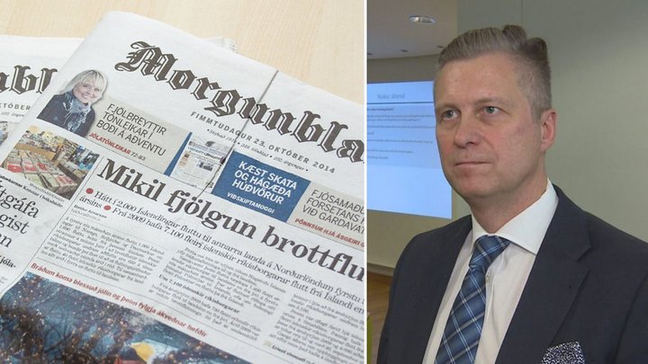 Eyþór keypti nýverið eignarhlut útgerðarfélaganna Samherja, Vísis og Síldarvinnslunnar í útgáfufélagi Morgunblaðsins.