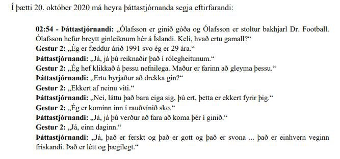 Fjölmiðlanefnd hlustaði vel eftir þeim viðskiptaboðum sem birtust í hlaðvarpsþættinum Dr. Football, eins og lesa má í ákvörðun nefndarinnar.