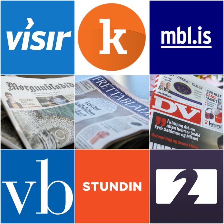 Fjölmiðlar collage