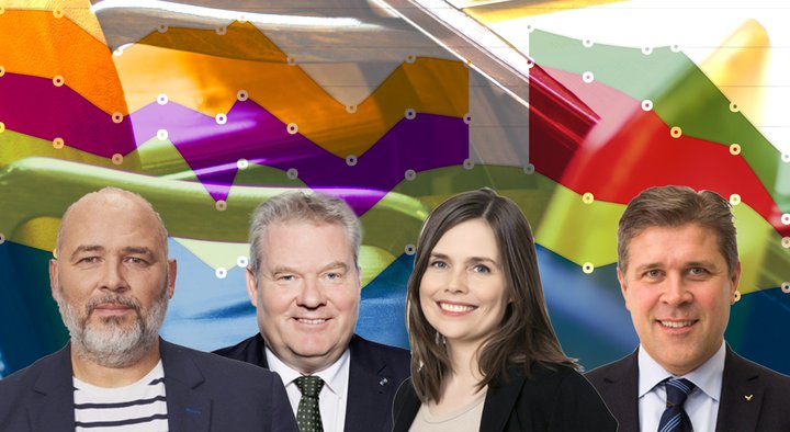 Fjórflokkurinn formenn myndrit