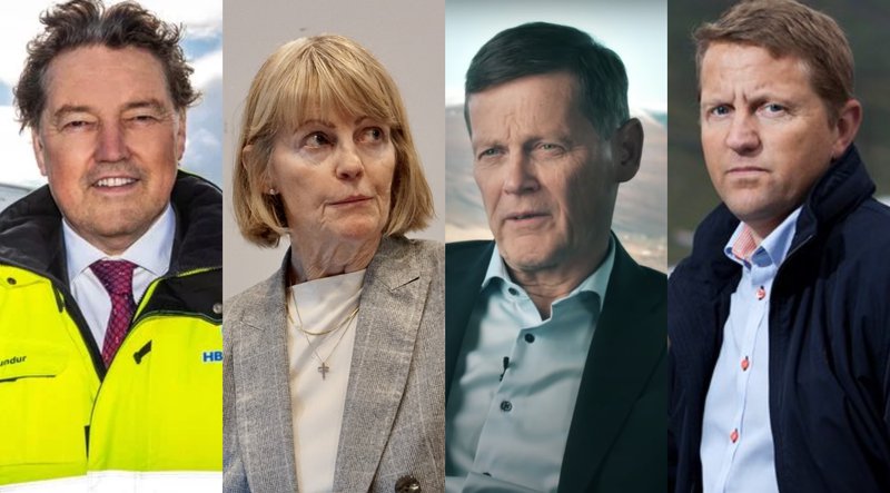 Brim, Ísfélag Vestmannaeyja, Samherji og Síldarvinnslan eru þau fjögur sjávarútvegsfyrirtæki sem halda á mestum kvóta. Guðmundur Kristjánsson, Guðbjörg Matthíasdóttir, Þorsteinn Már Baldvinsson og Gunnþór Ingvason stýra eða eiga þau fyrirtæki.