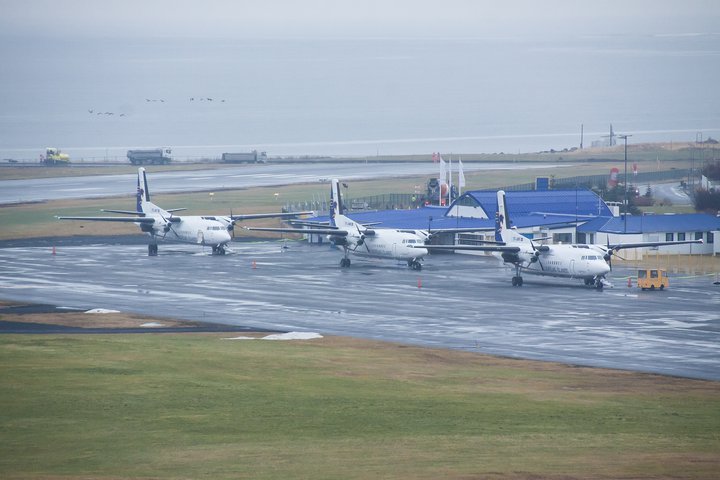 Frá Reykjavíkurflugvelli.