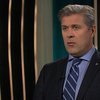 Bjarni Benediktsson formaður Sjálfstæðisflokksins í forystusætinu á RÚV í gærkvöldi.