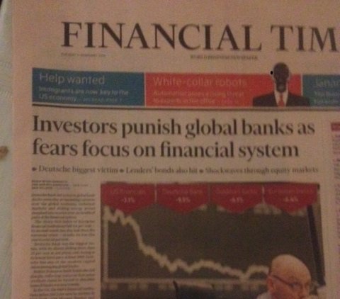 Forsíða FT í dag, 09.02.16.