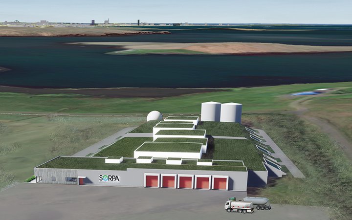 Gas- og jarðgerðarstöðin sem á að rísa í Gufunesi.