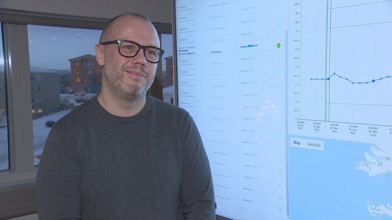 Gísli Herjólfsson, forstjóri Controlant. Mynd: RÚV/Skjáskot