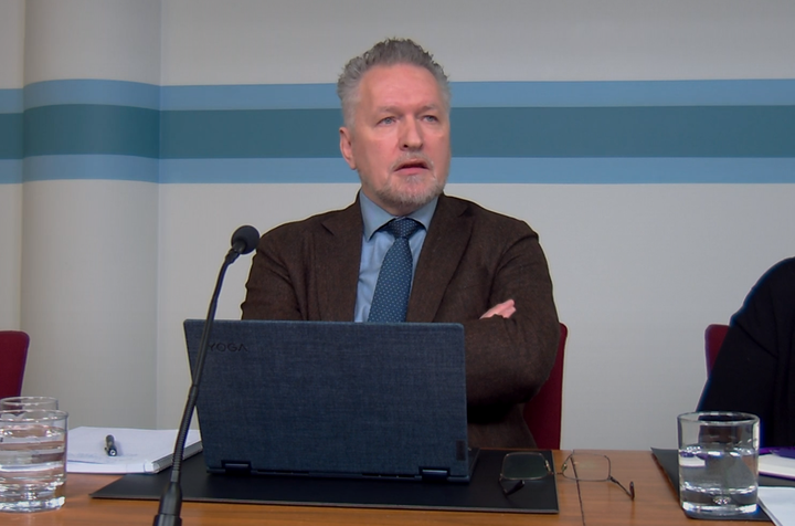 Guðmundur Björgvin Helgason ríkisendurskoðandi á fundi stjórnskipunar- og eftirlitsnefndar.